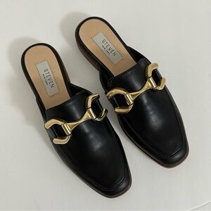 NEW Steven NY Black Mules 5.5